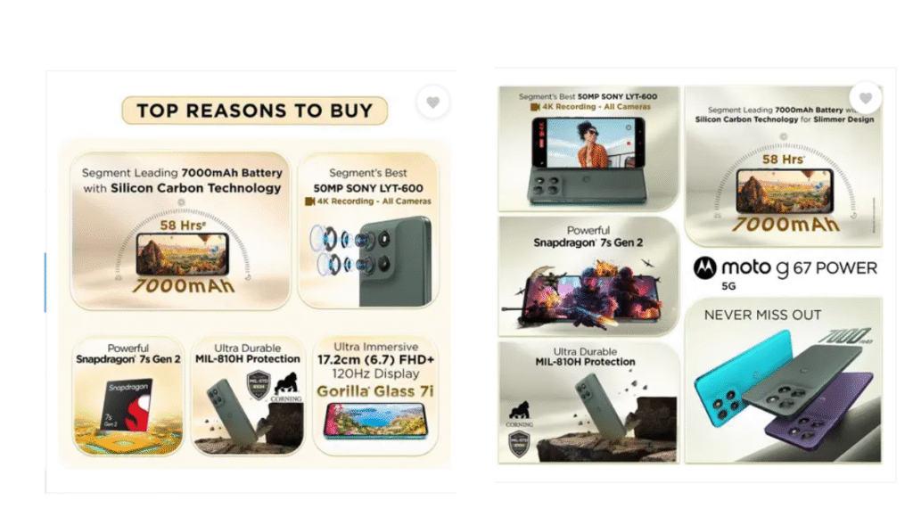 Motorola G67 Power mobile