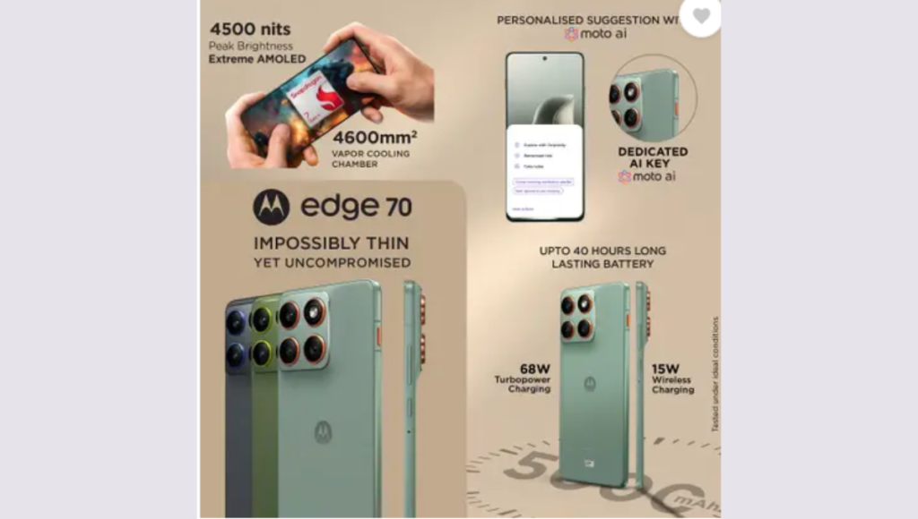 motorola edge 70 mobile launched