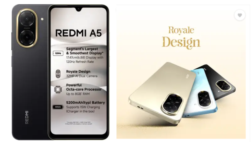 Redmi A5 mobile price